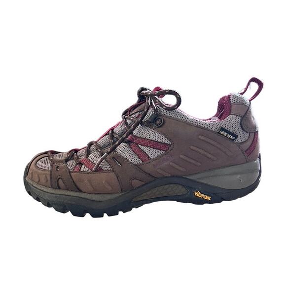 Merrell Siren Sport GTX Gore-Tex Athletic Low Hiking Shoes Size 7 Brown Gray Red - Picture 10 of 10